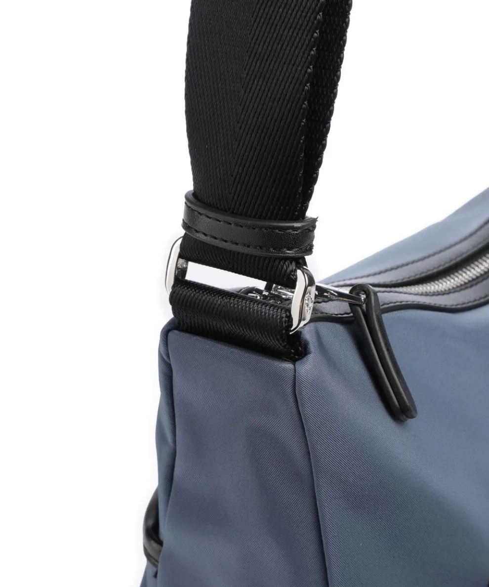 Hunter Schultertasche Nylon blaugrau