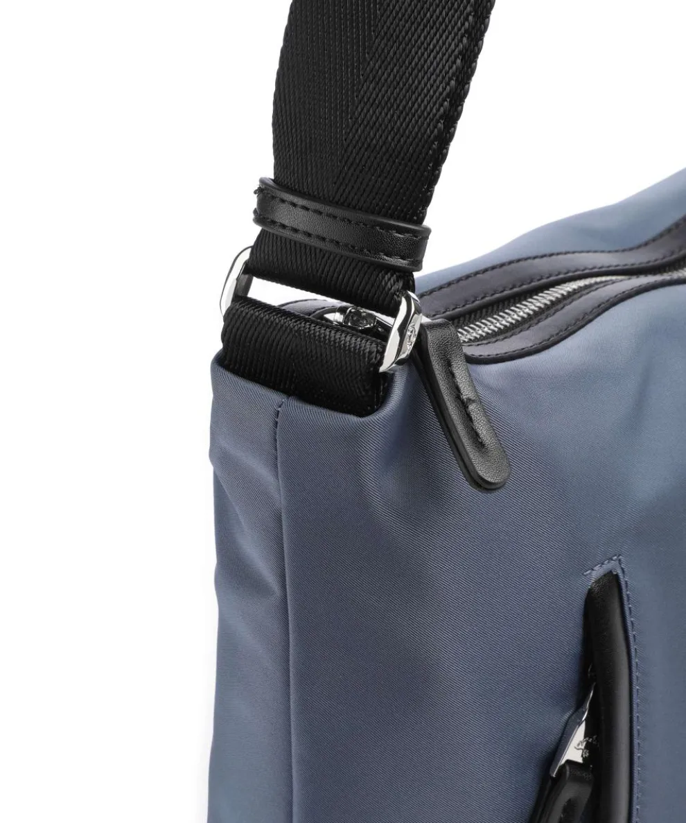 Hunter Schultertasche Polyester blaugrau