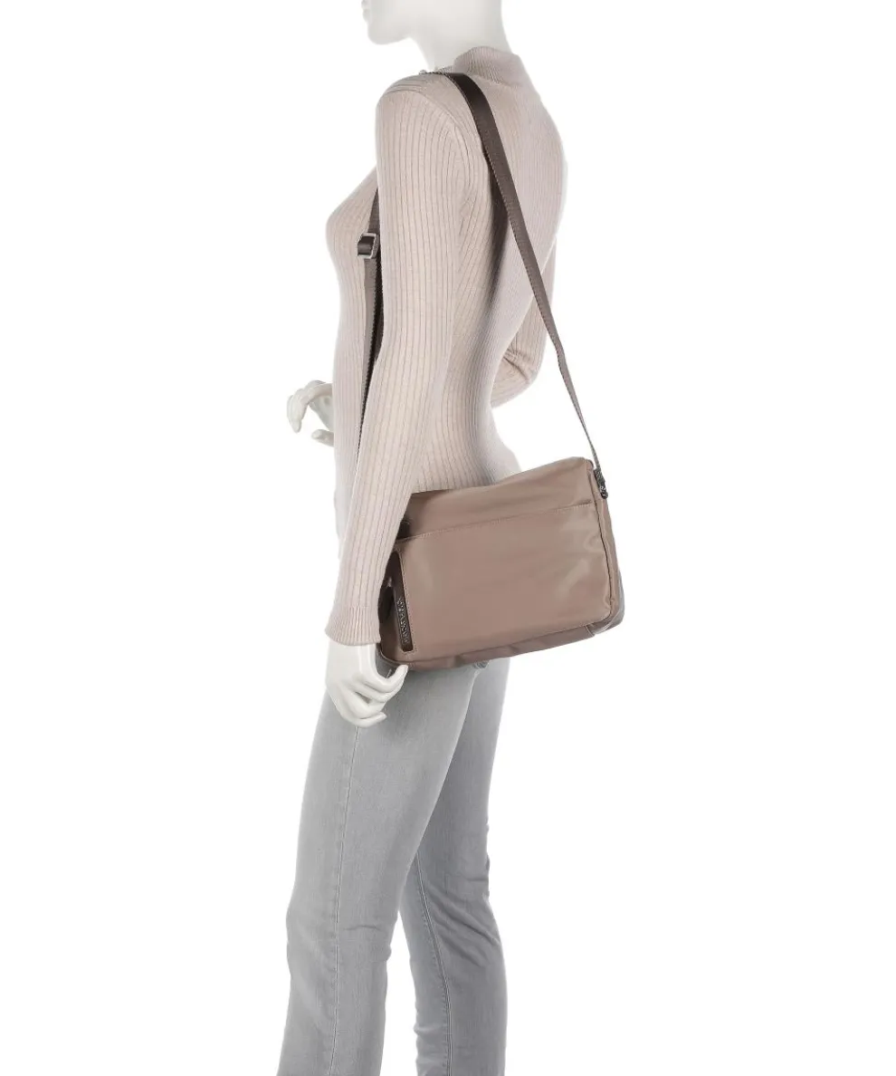 Hunter Schultertasche Nylon hellbraun