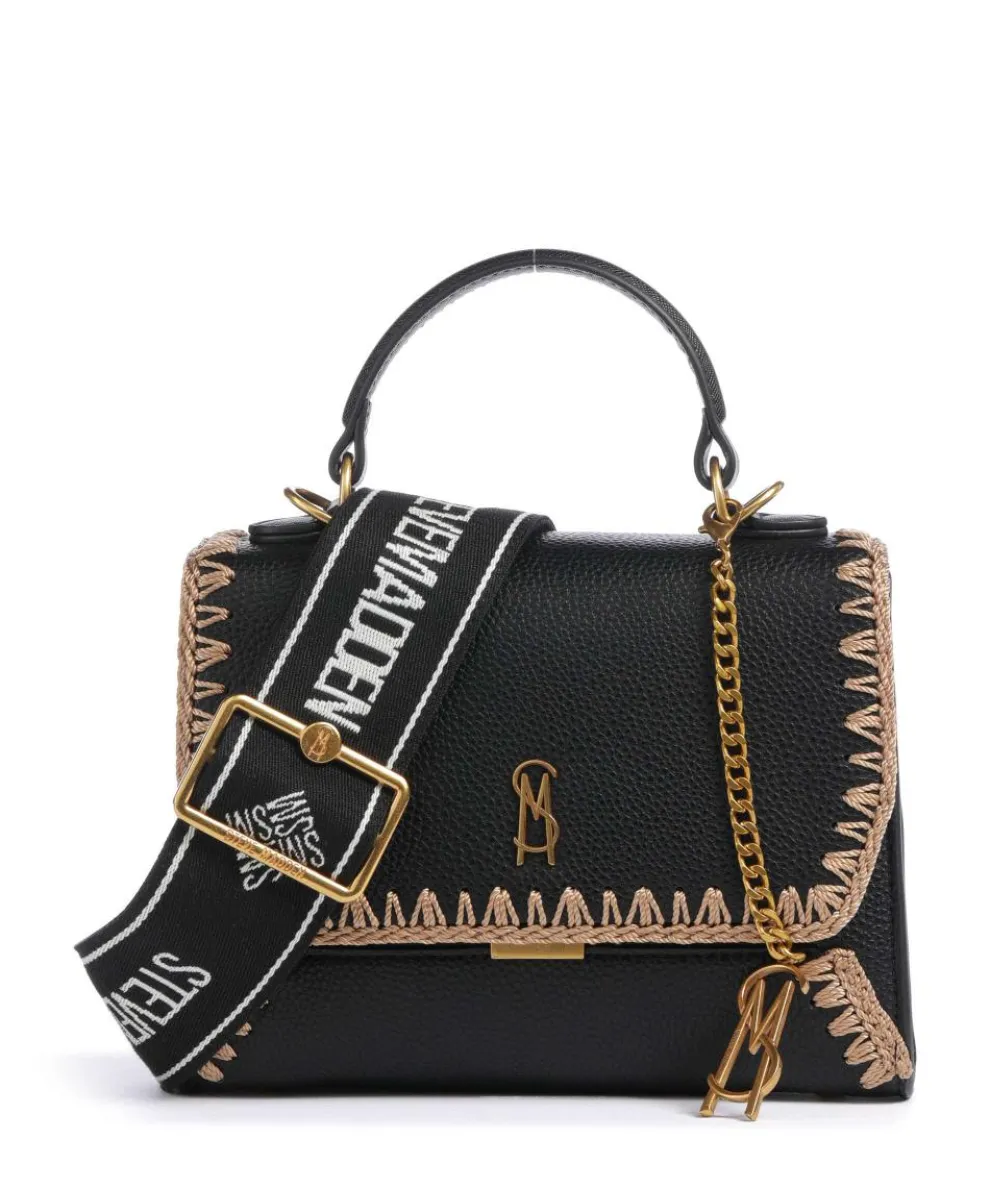 BARCLAY Handtasche Lederimitat schwarz