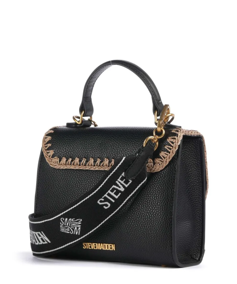 BARCLAY Handtasche Lederimitat schwarz