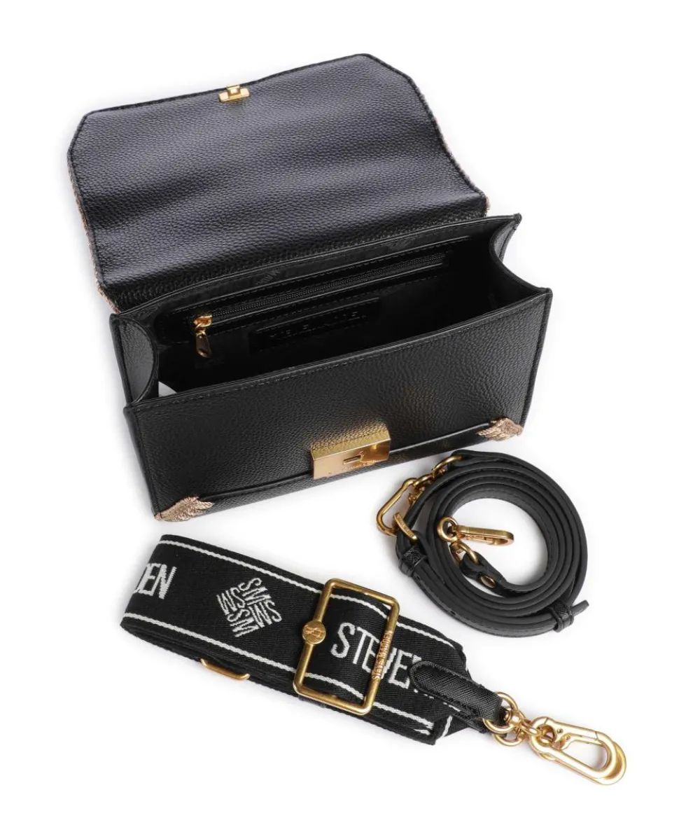 BARCLAY Handtasche Lederimitat schwarz