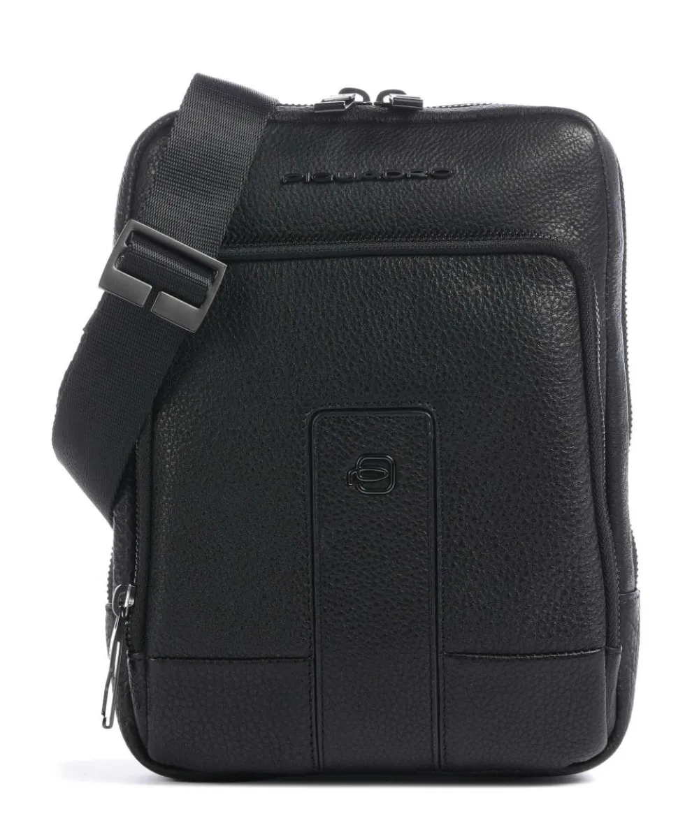 Carl Umhängetasche 10″ genarbtes Rindsleder schwarz