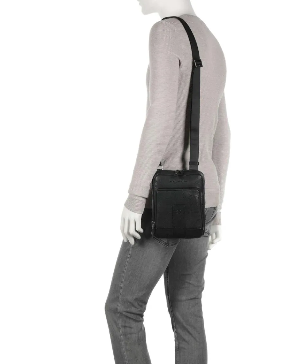 Carl Umhängetasche 10″ genarbtes Rindsleder schwarz