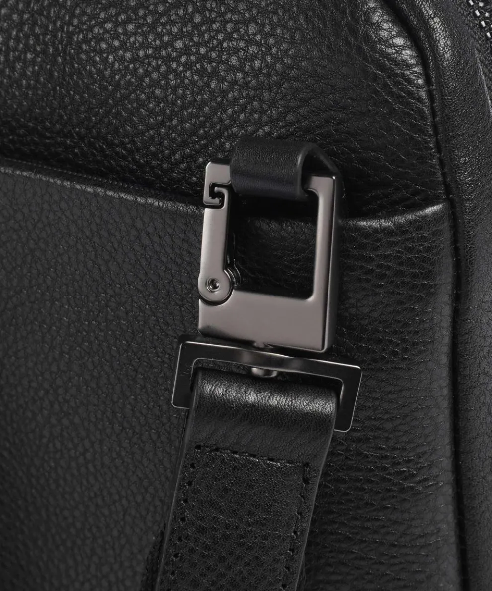 Carl Umhängetasche 10″ genarbtes Rindsleder schwarz