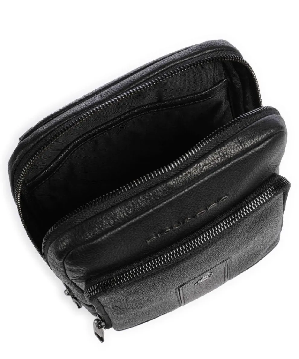 Carl Umhängetasche 10″ genarbtes Rindsleder schwarz