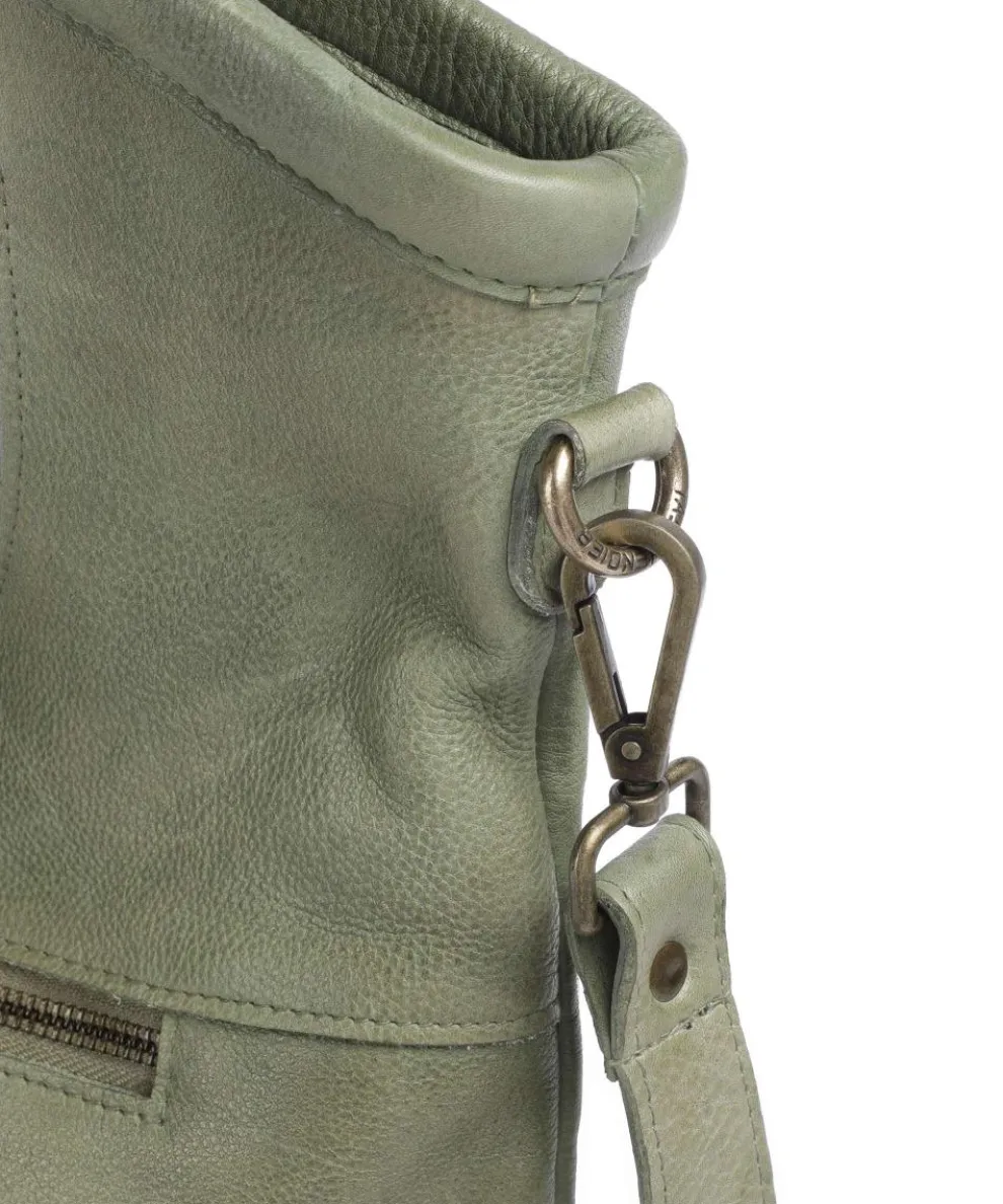 Herzweg 6 Shopper genarbtes Leder grün