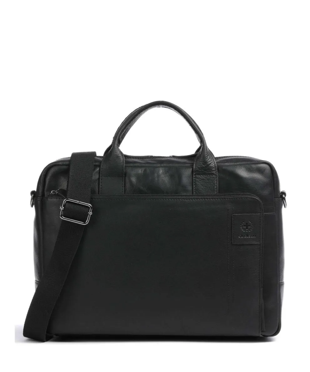 Hyde Aktentasche 15″ genarbtes Leder schwarz