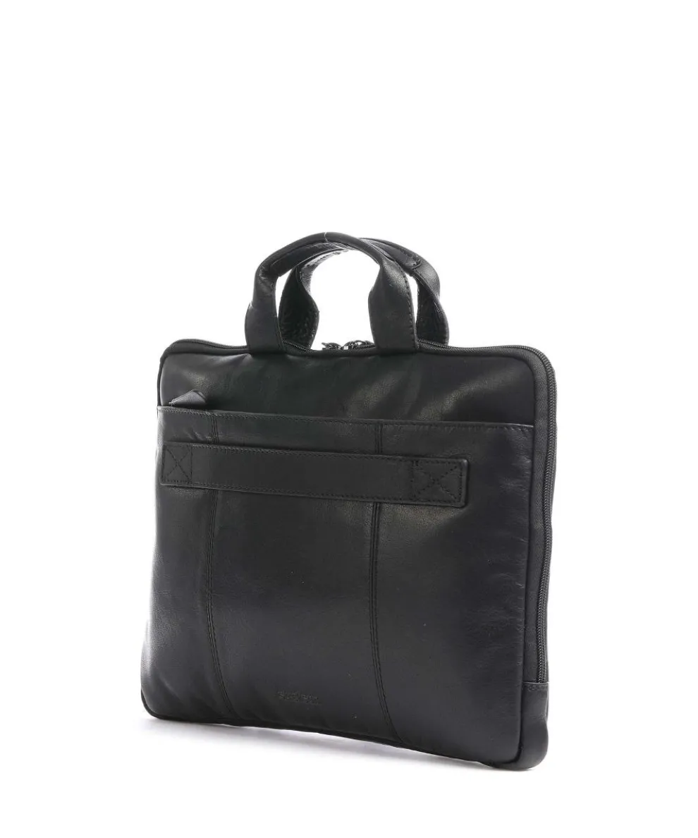 Hyde Park Aktentasche Leder schwarz