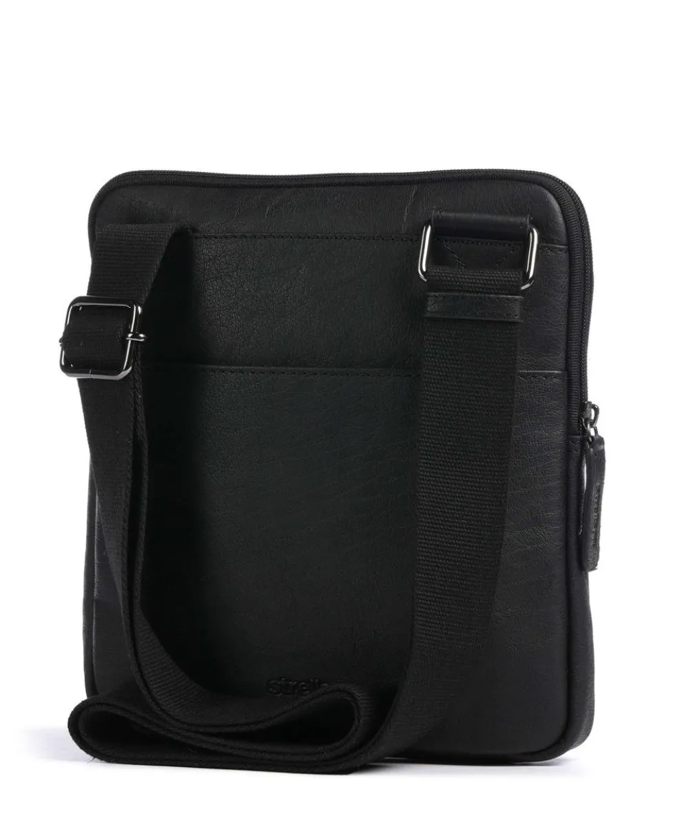 Hyde Park Brian Umhängetasche fein genarbtes Leder schwarz