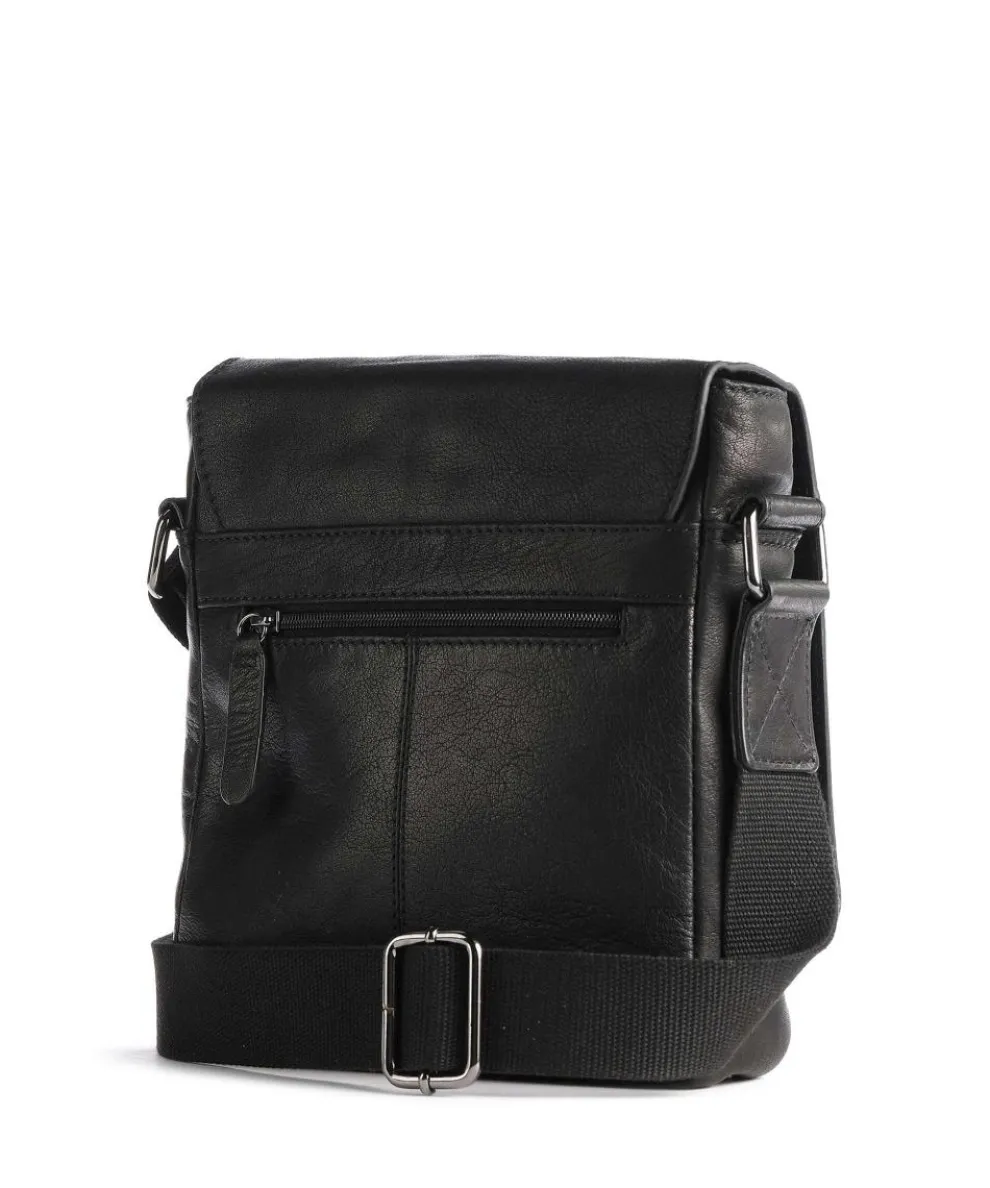 Hyde Park Umhängetasche Leder schwarz