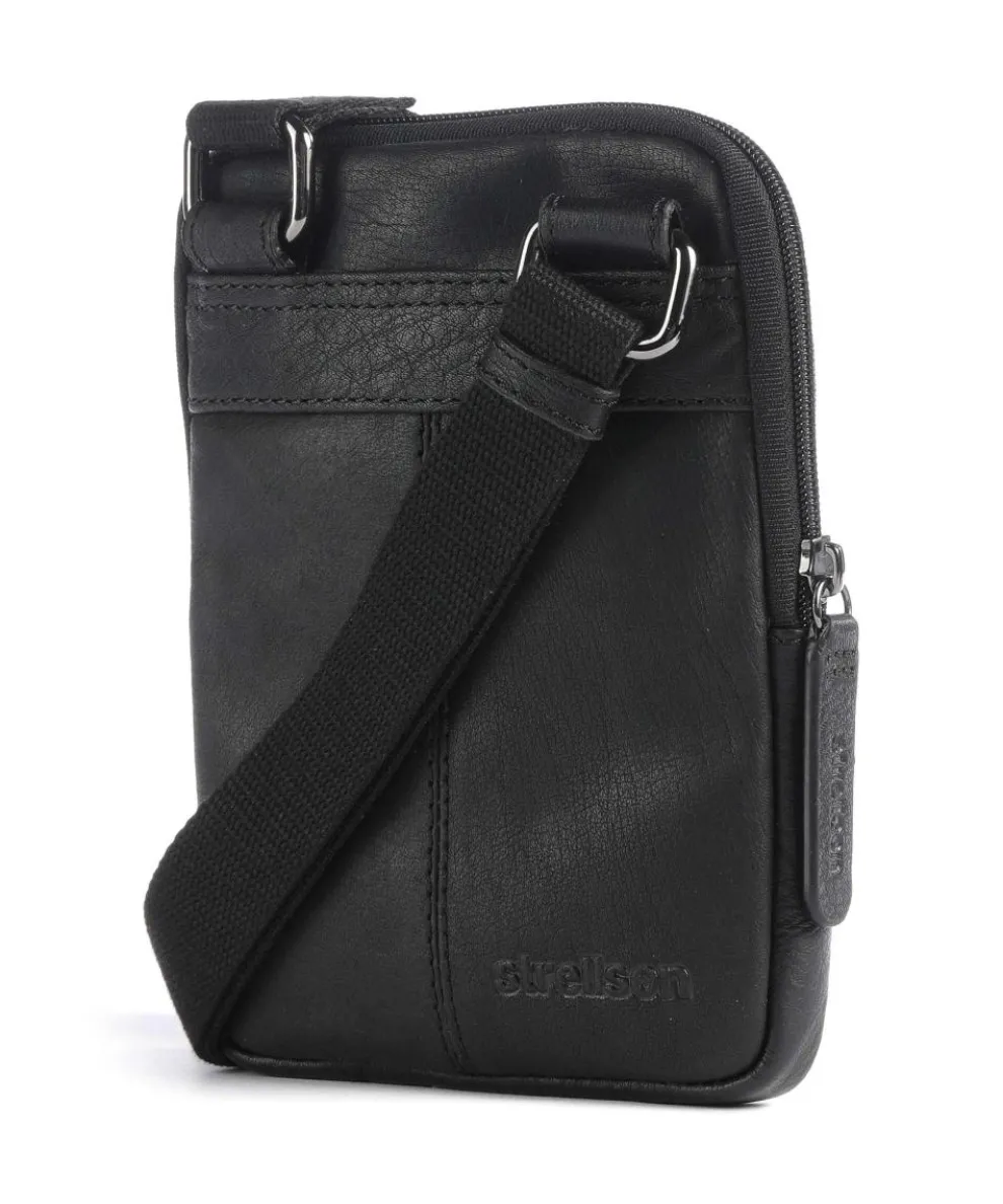 Hyde Umhängetasche Leder schwarz