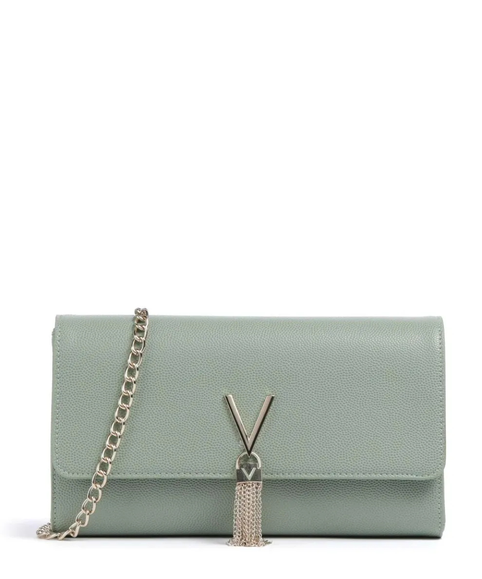 Divina Umhängetasche Lederimitat grünblau