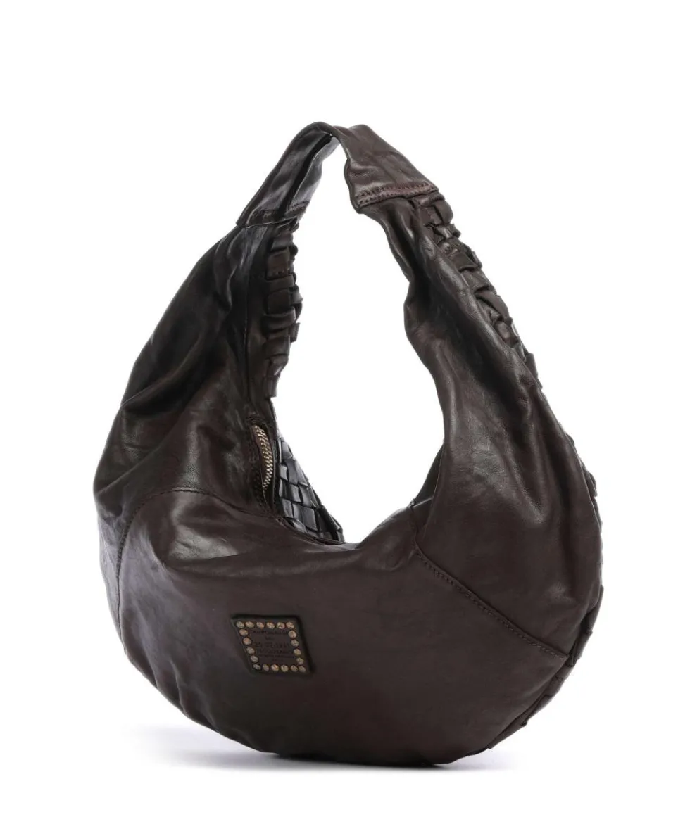 Beuteltasche genarbtes Rindsleder dunkelbraun