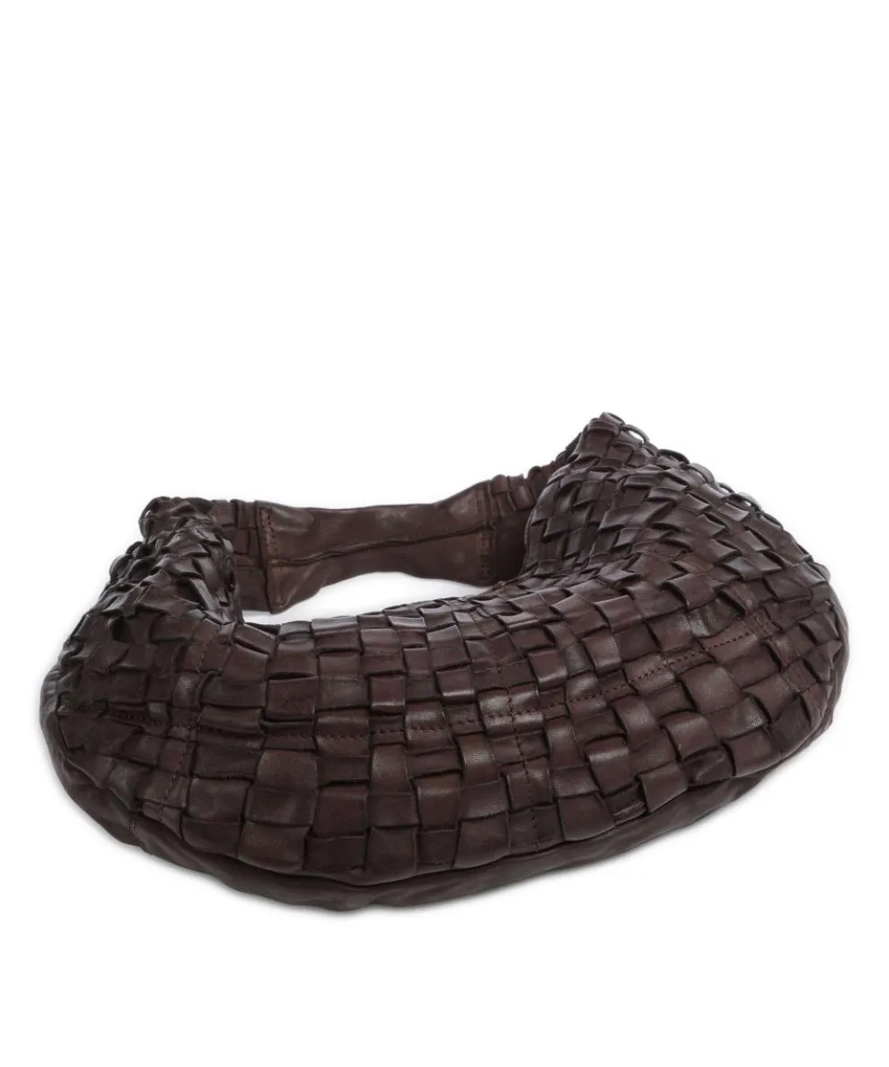 Beuteltasche genarbtes Rindsleder dunkelbraun