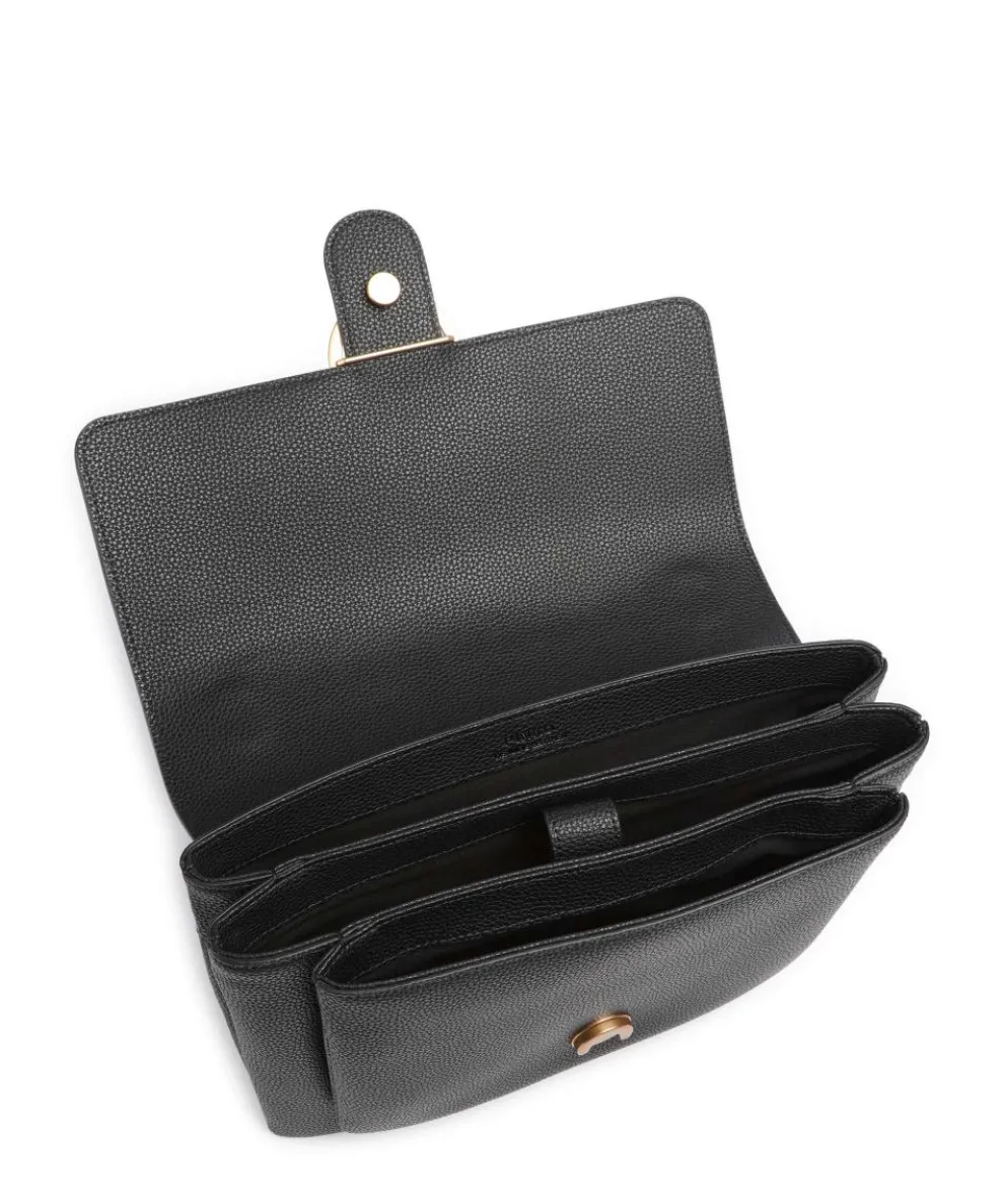 Love Soft Big Schultertasche genarbtes Rindsleder schwarz