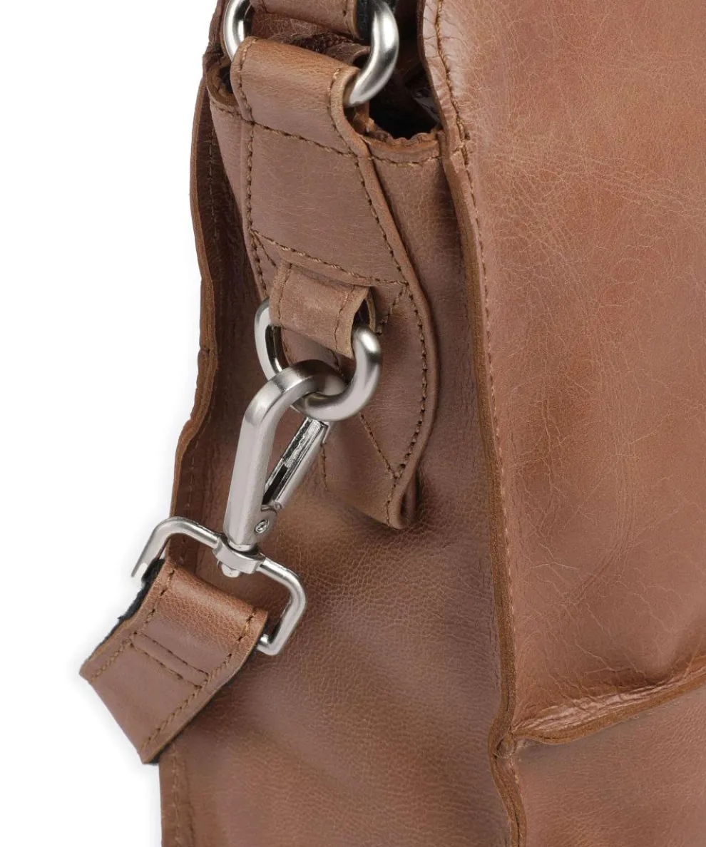 City Cowboy Ulani Schultertasche fein genarbtes Leder cognac