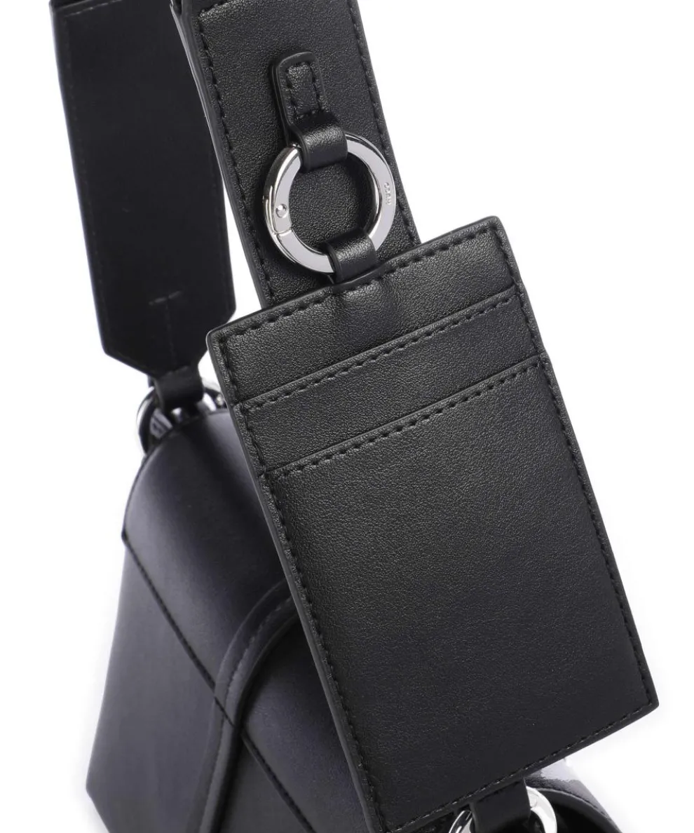 Mel Umhängetasche Lederimitat schwarz