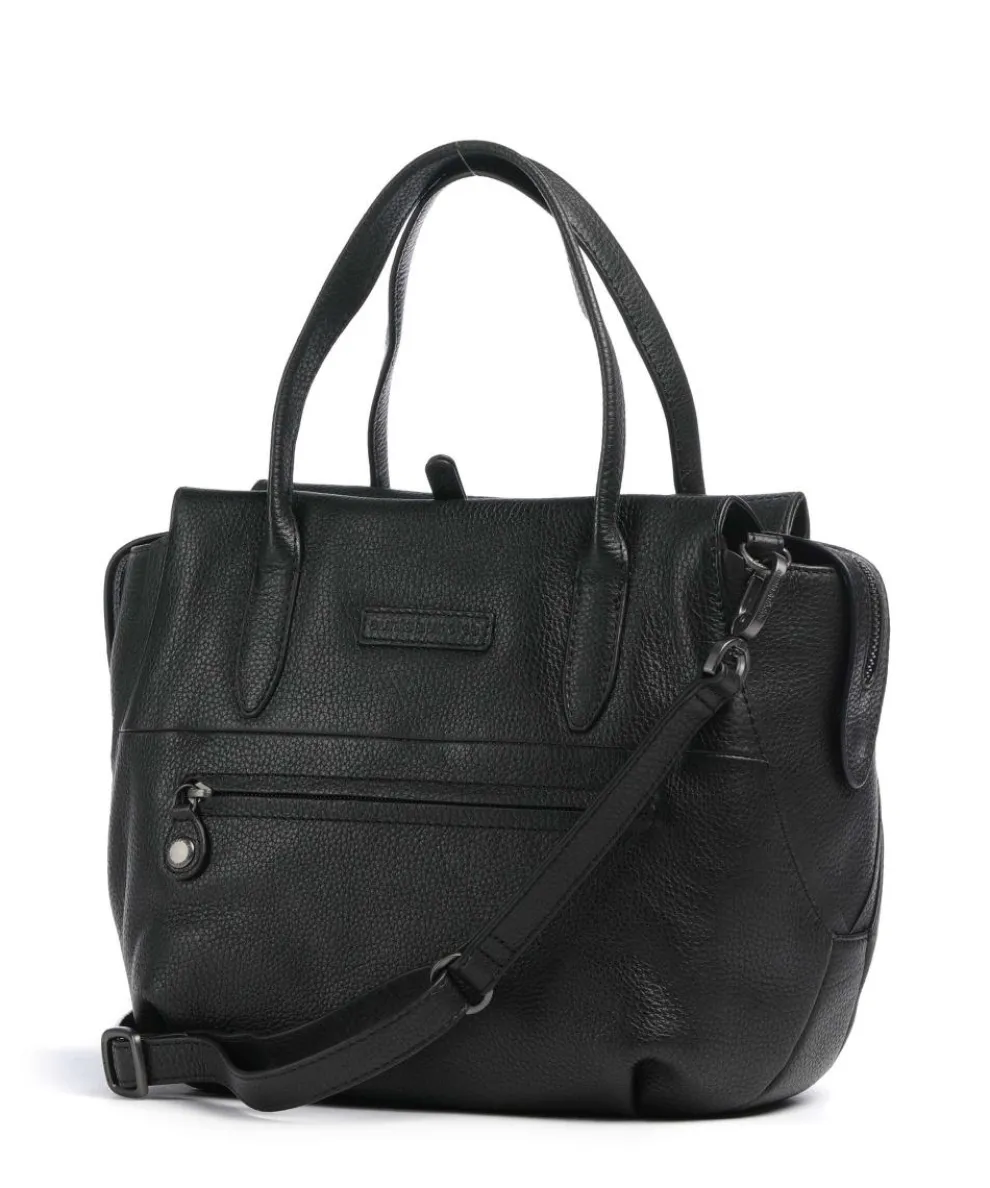 Philocalists Precious Handtasche genarbtes Rindsleder schwarz