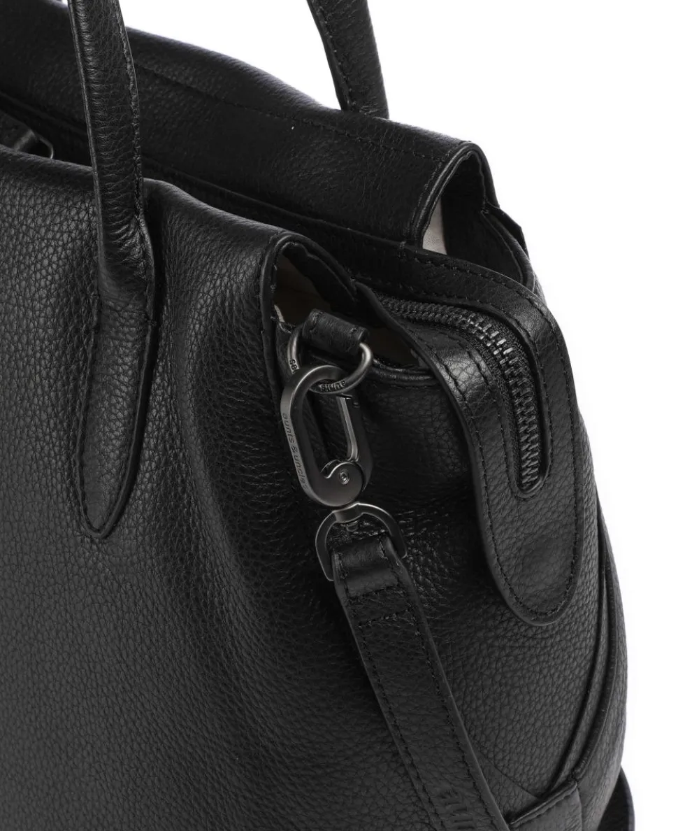 Philocalists Precious Handtasche genarbtes Rindsleder schwarz