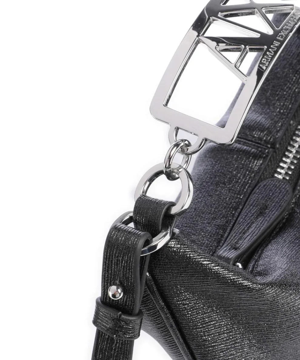 Polly Mini Handtasche Lederimitat schwarz