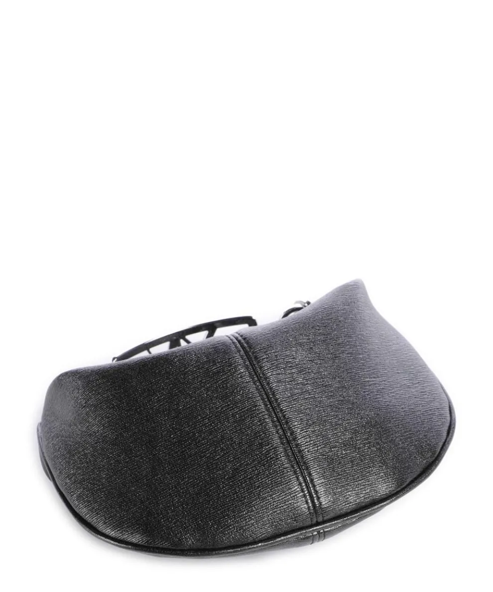 Polly Mini Handtasche Lederimitat schwarz