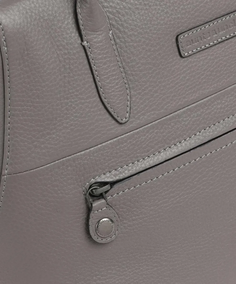 Philocalists Gorgeous Shopper genarbtes Leder dunkelgrau