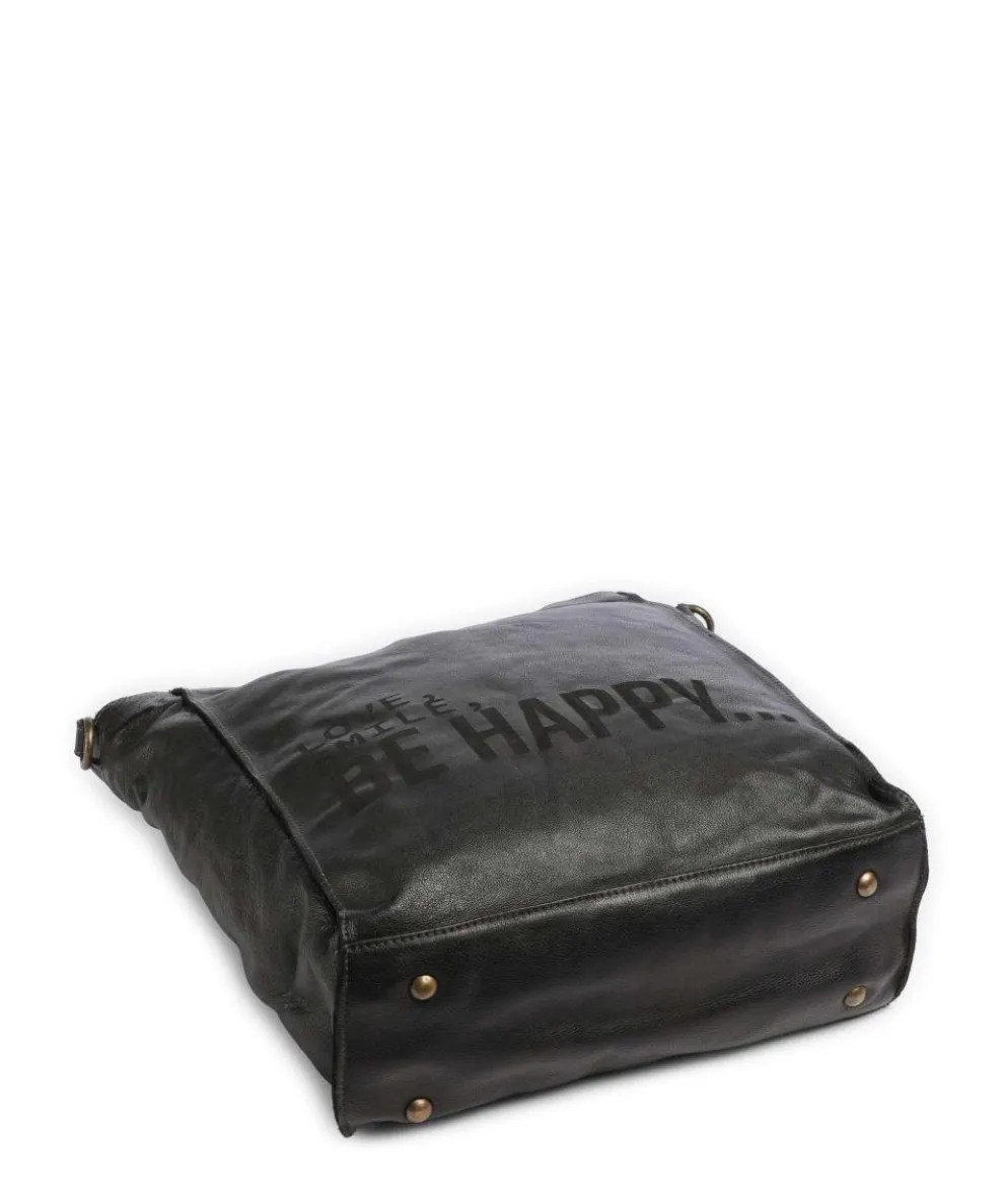 Glücksbrücke 2 Shopper genarbtes Rindsleder khaki