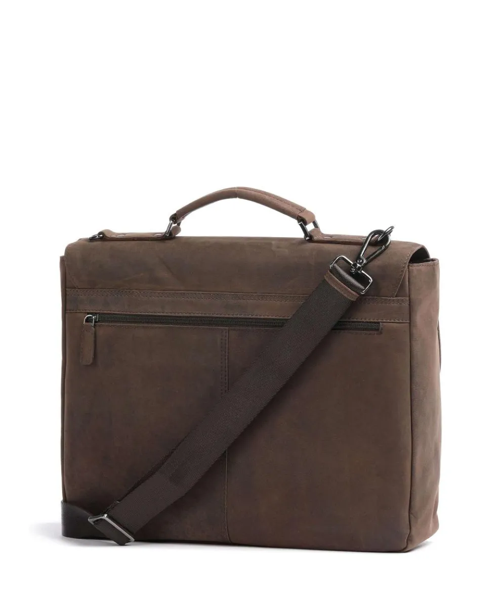 Luca Aktentasche 15″ Ziegenleder braun