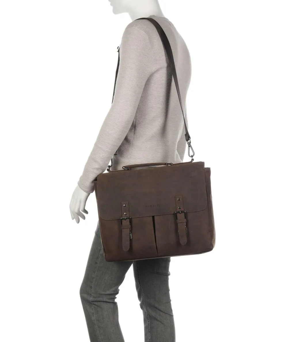 Luca Aktentasche 15″ Ziegenleder braun