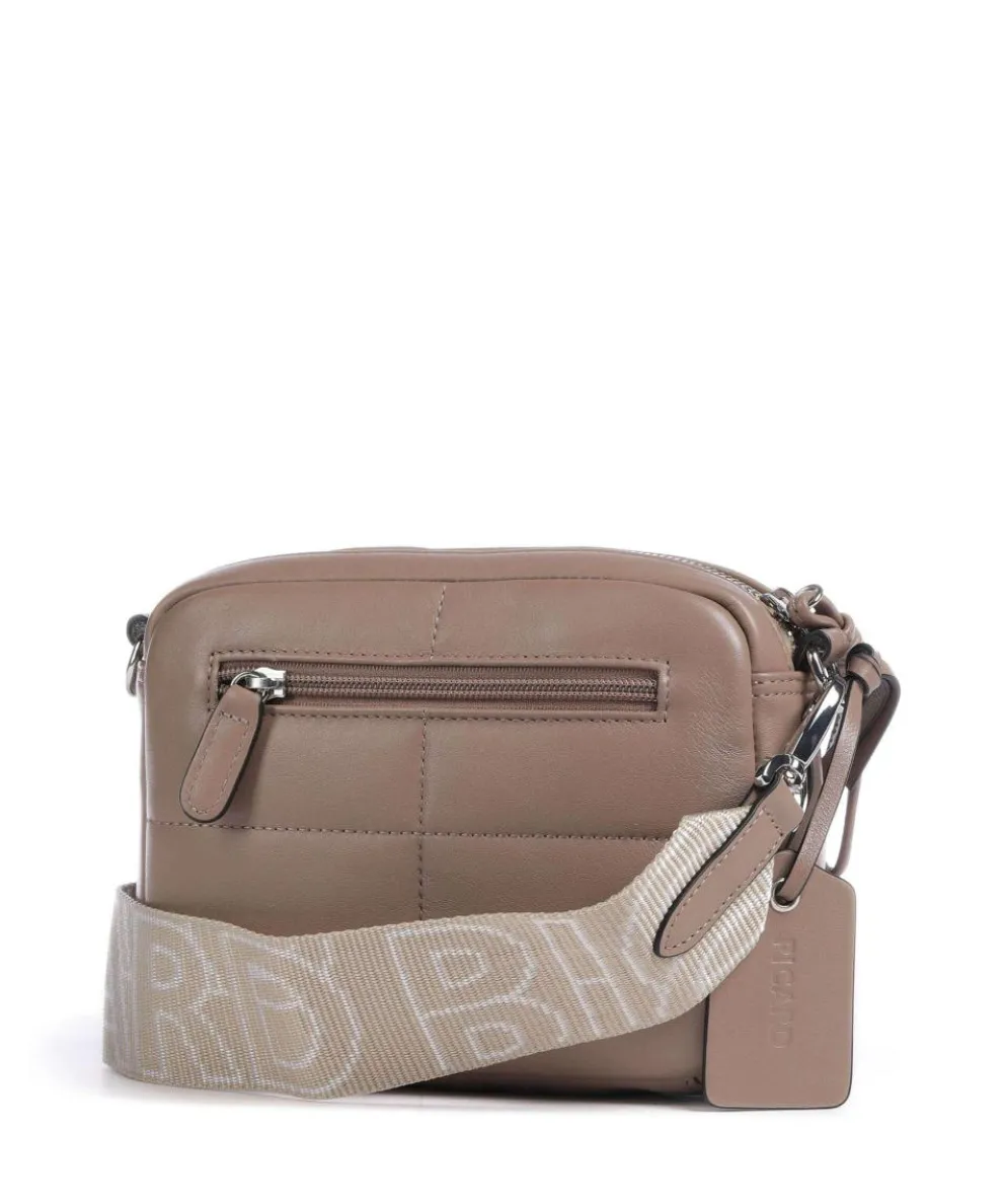 Plaza Umhängetasche weiches Rindsleder hellbraun