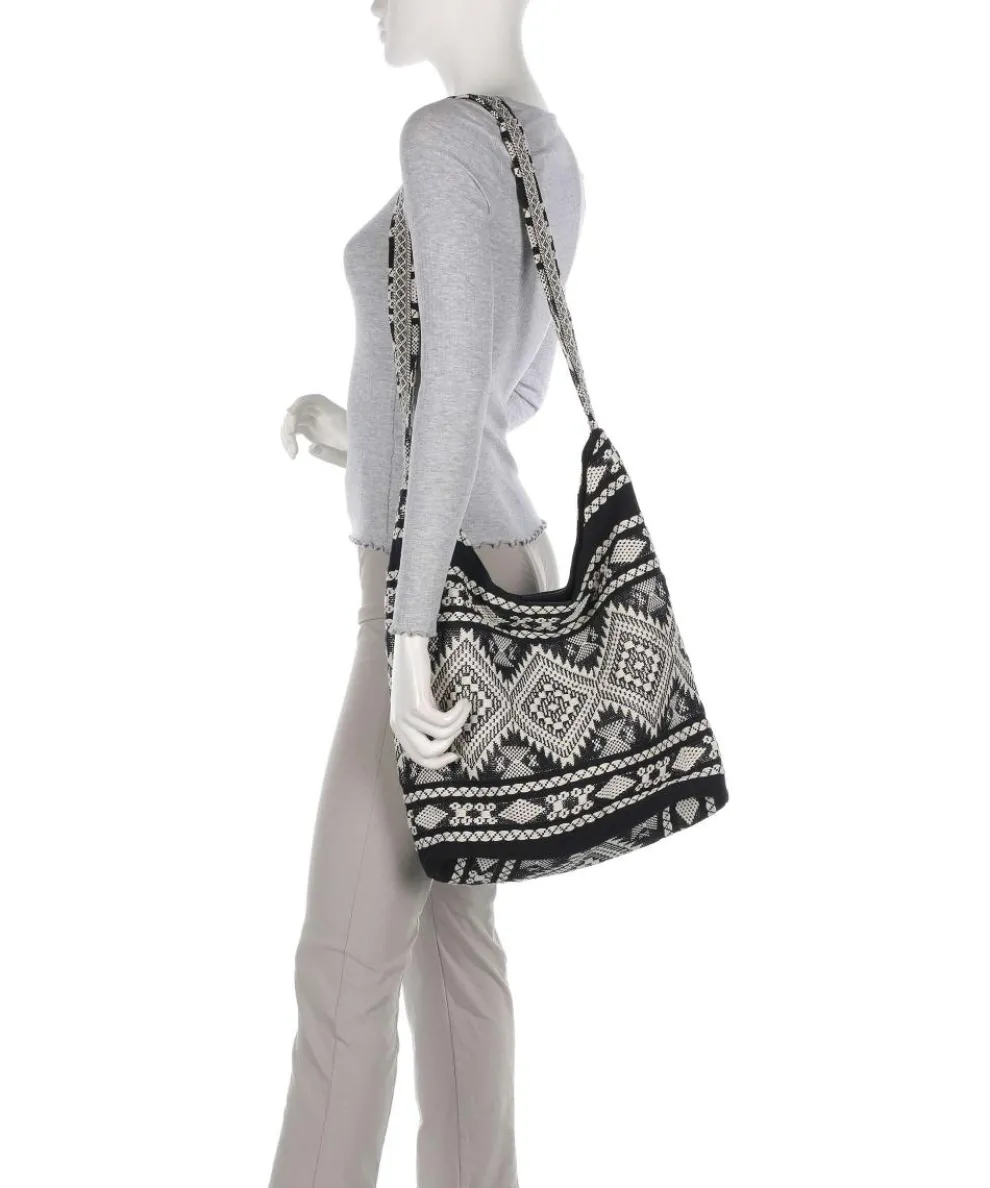 Soft Luxury Beuteltasche Baumwolle weiß/schwarz