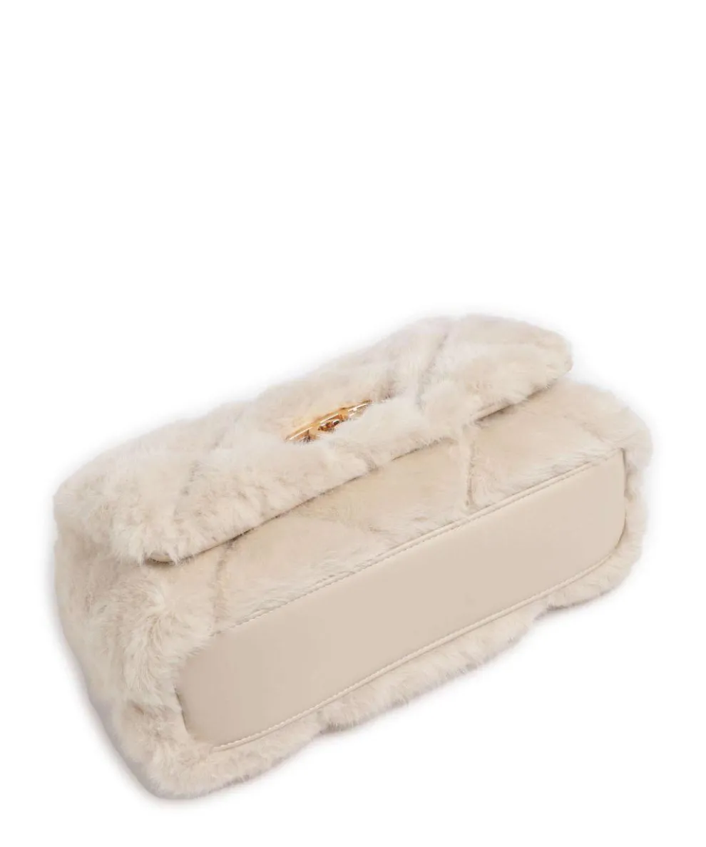 Icon M Schultertasche Kunstfell beige