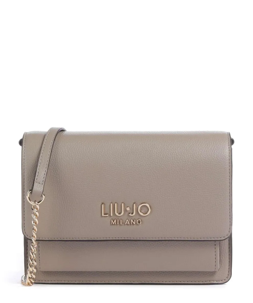 Icon M Umhängetasche Lederimitat taupe