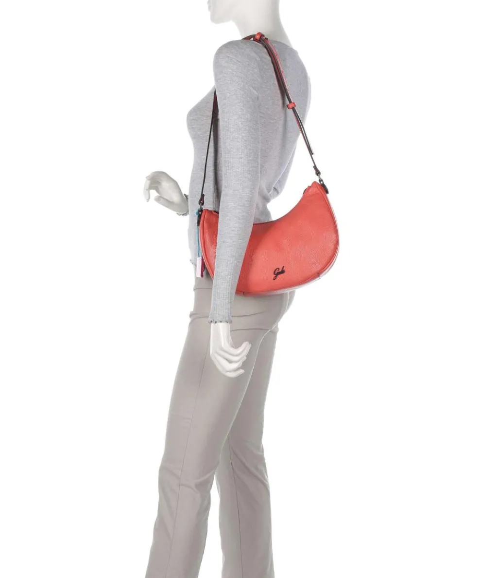 Icon Maite Schultertasche genarbtes Kalbsleder rot