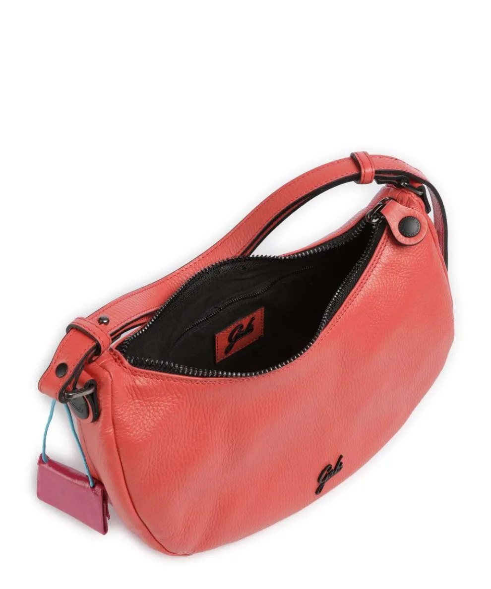 Icon Maite Schultertasche genarbtes Kalbsleder rot