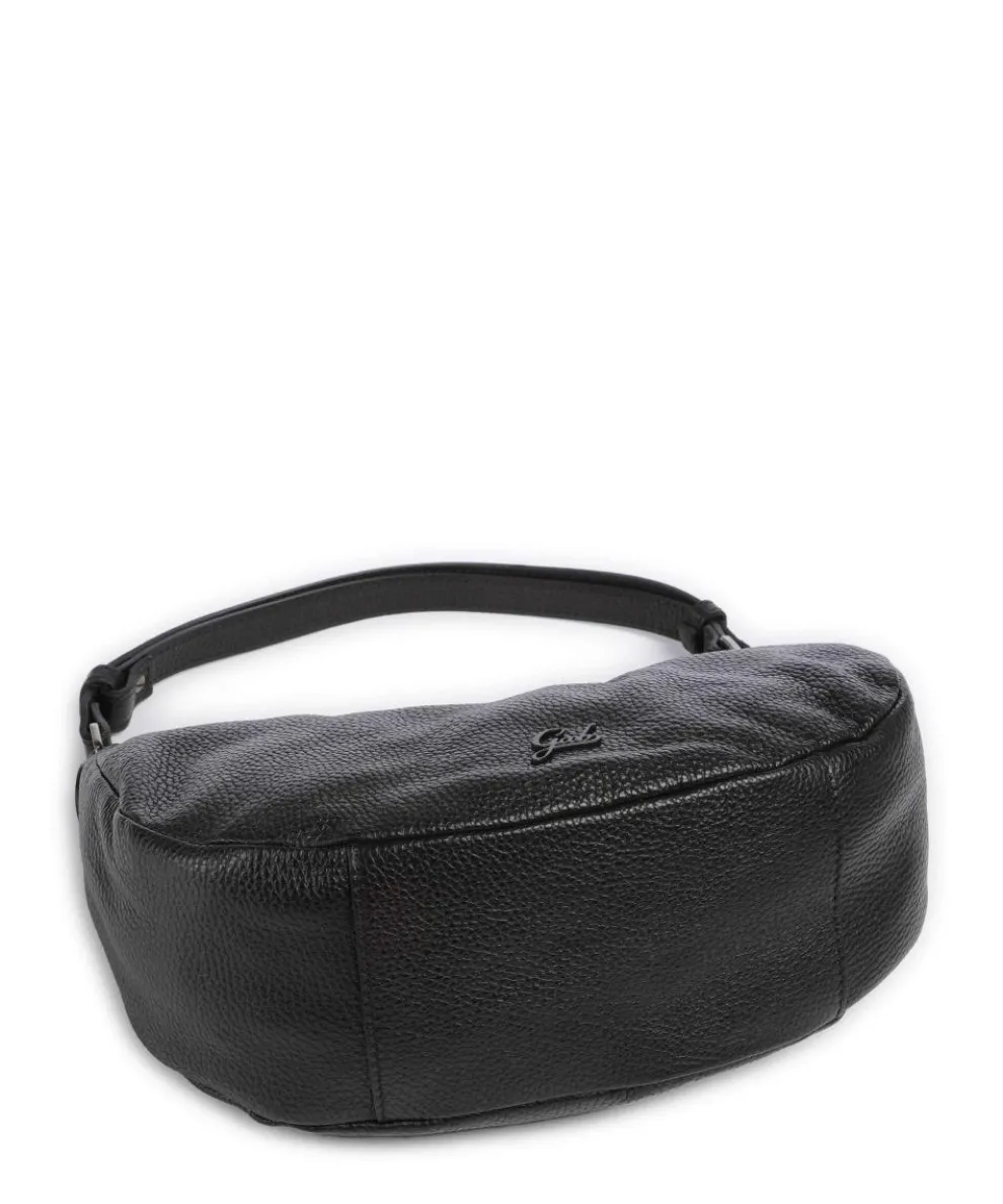 Icon Maite Schultertasche genarbtes Kalbsleder schwarz