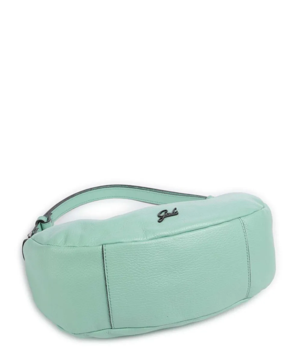 Icon Maite Schultertasche genarbtes Kalbsleder türkis