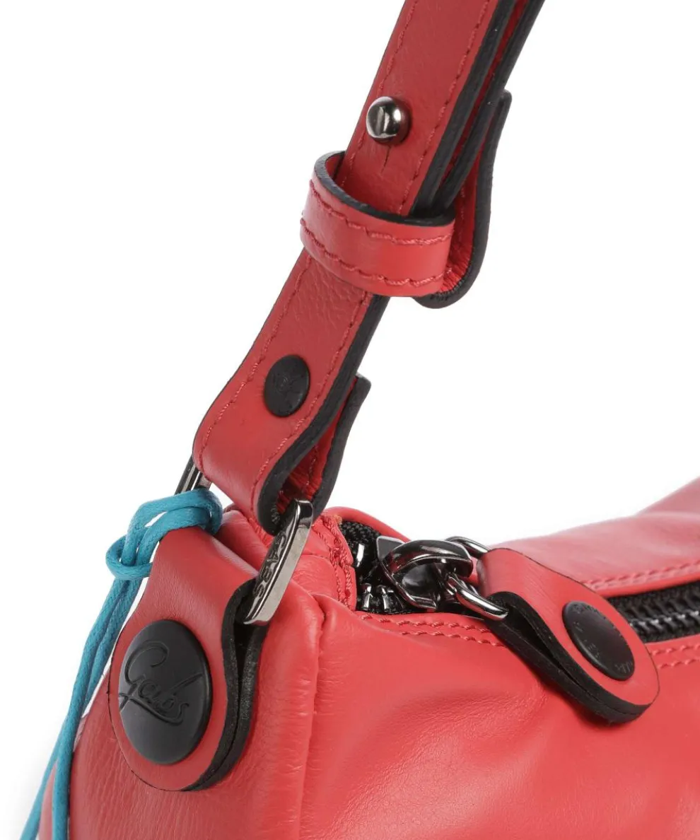 Icon Maite Schultertasche genarbtes Kalbsleder rot