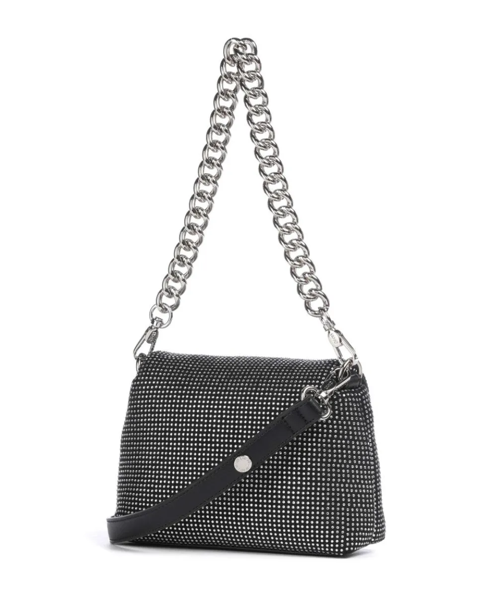 Icon S Schultertasche Polyester schwarz/silber