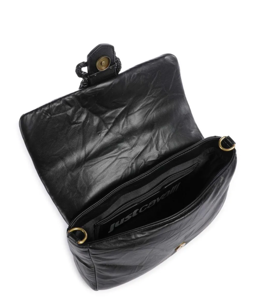 Iconic Snakes Puffy Schultertasche Lederimitat schwarz