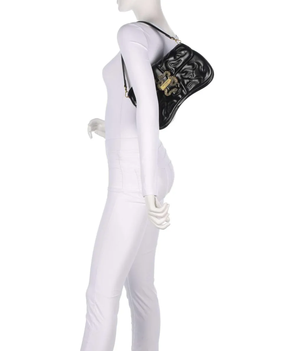 Iconic Snakes Schultertasche Lederimitat schwarz