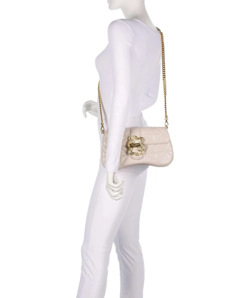 Iconic Snakes Schultertasche Lederimitat creme