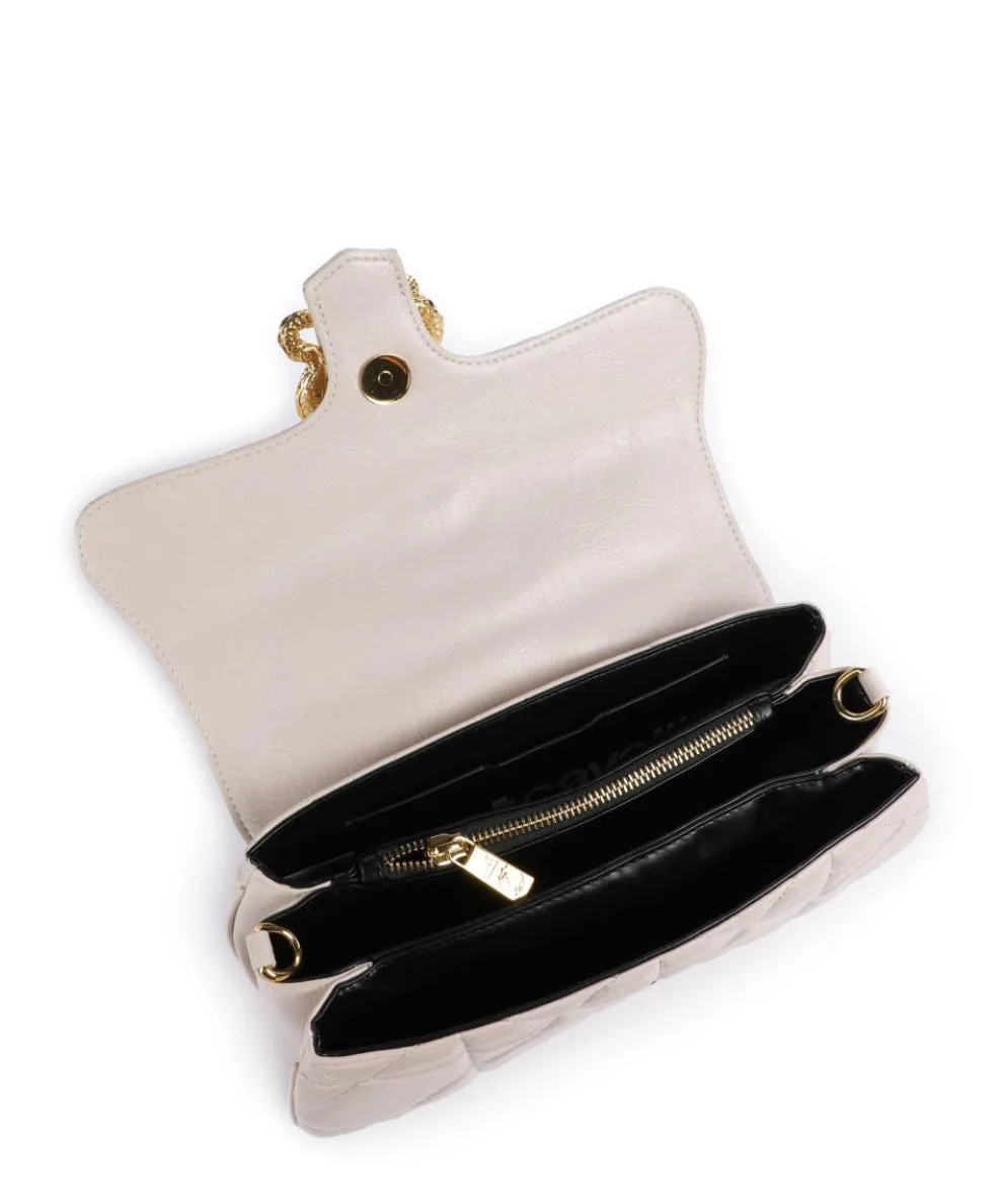 Iconic Snakes Schultertasche Lederimitat creme