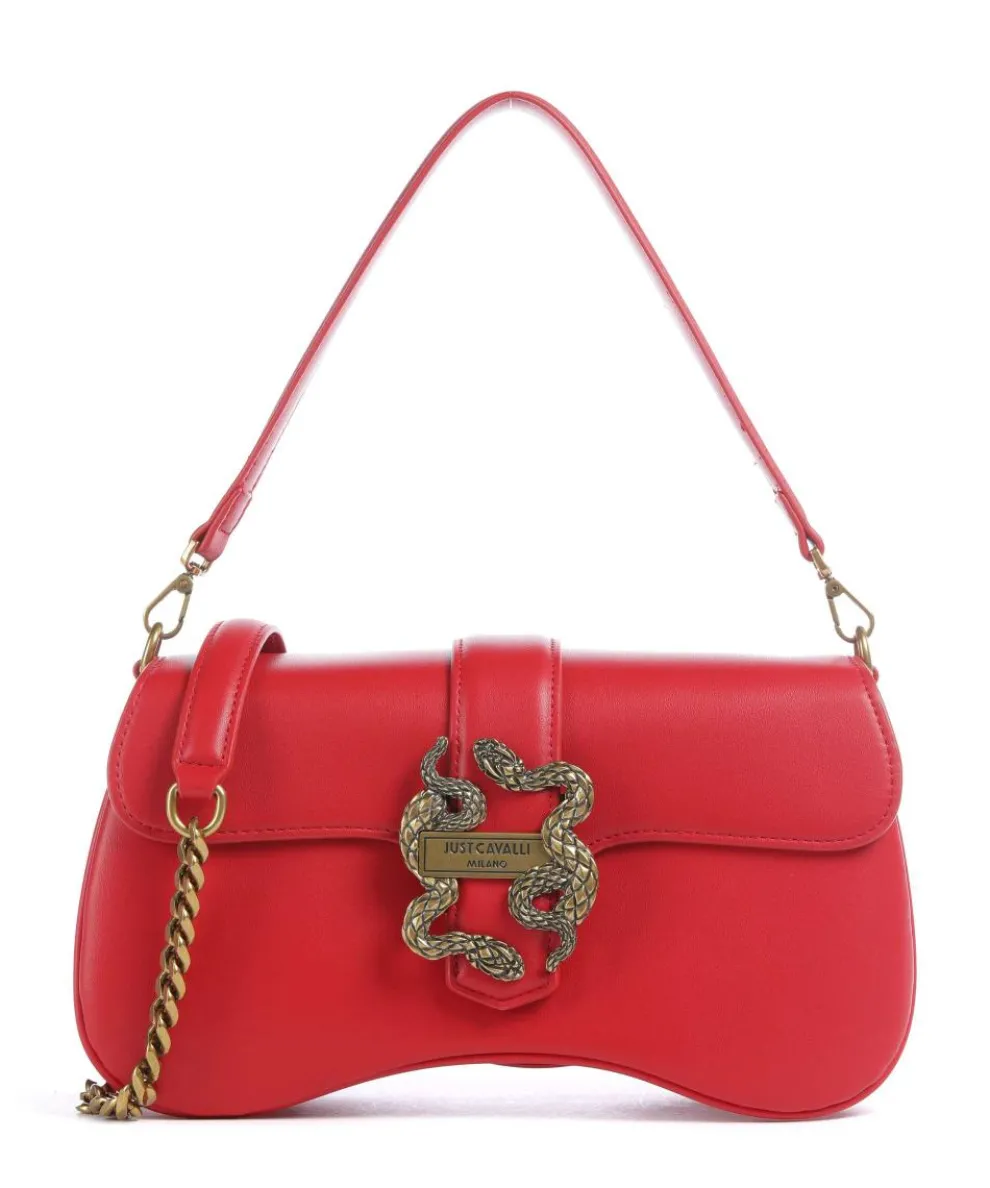 Iconic Snakes Schultertasche Lederimitat rot