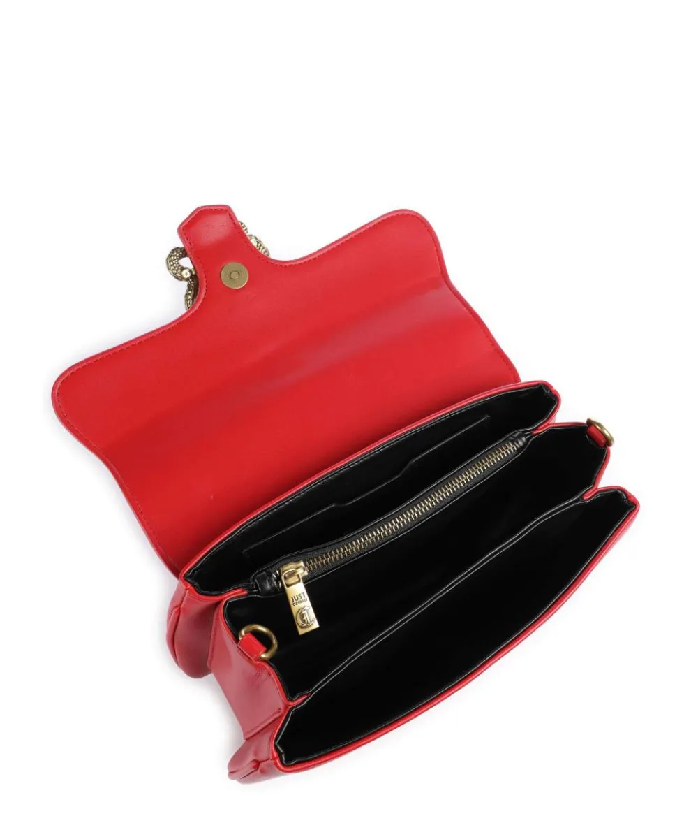 Iconic Snakes Schultertasche Lederimitat rot