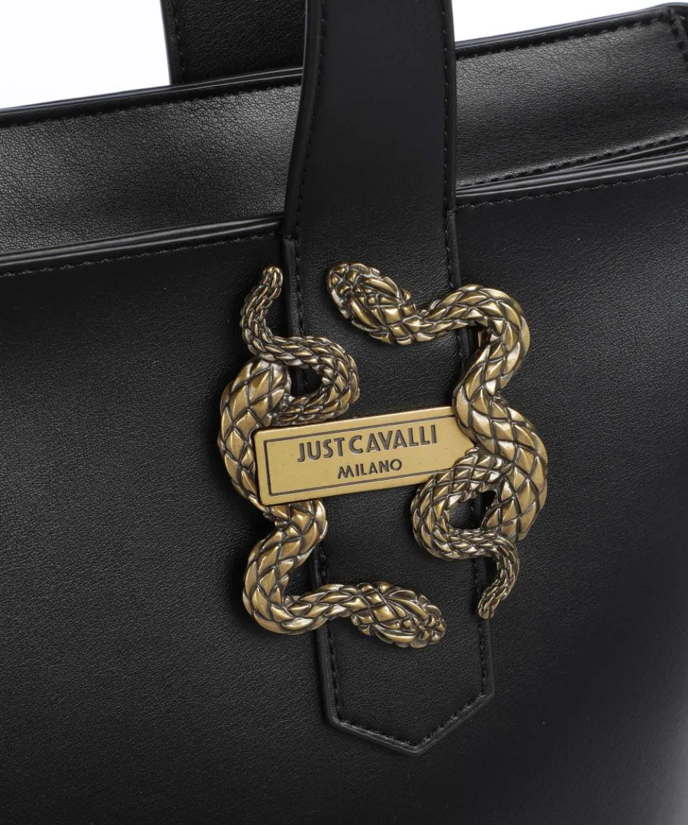 Iconic Snakes Shopper Lederimitat schwarz