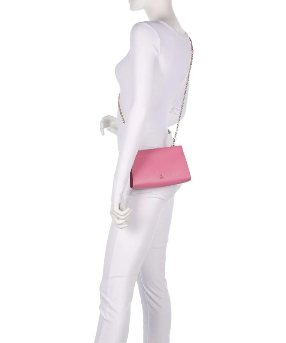 Myfurla Mini Umhängetasche genarbtes Leder pink