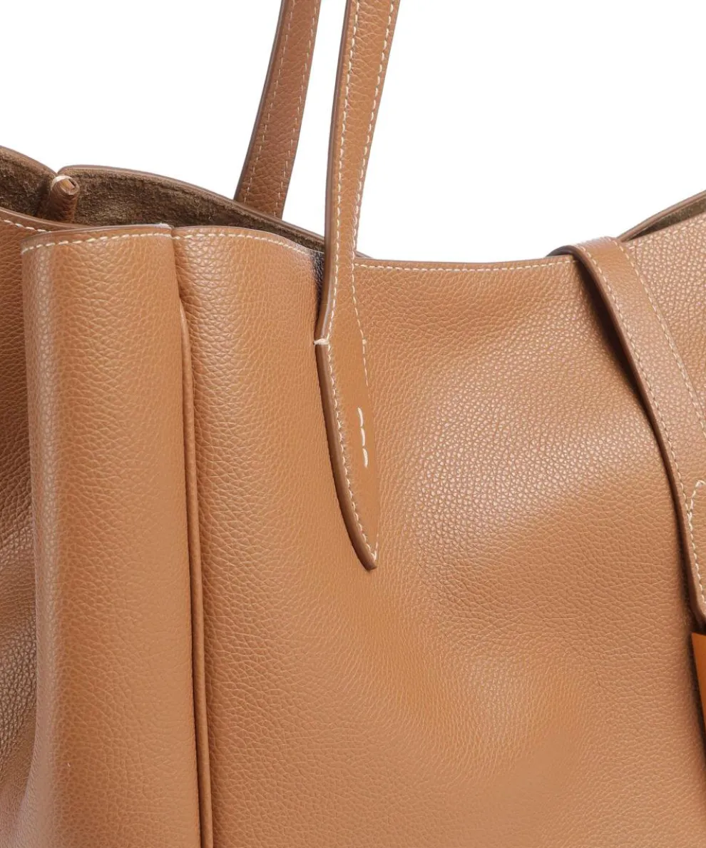 ID Collection Medium Shopper fein genarbtes Rindsleder braun