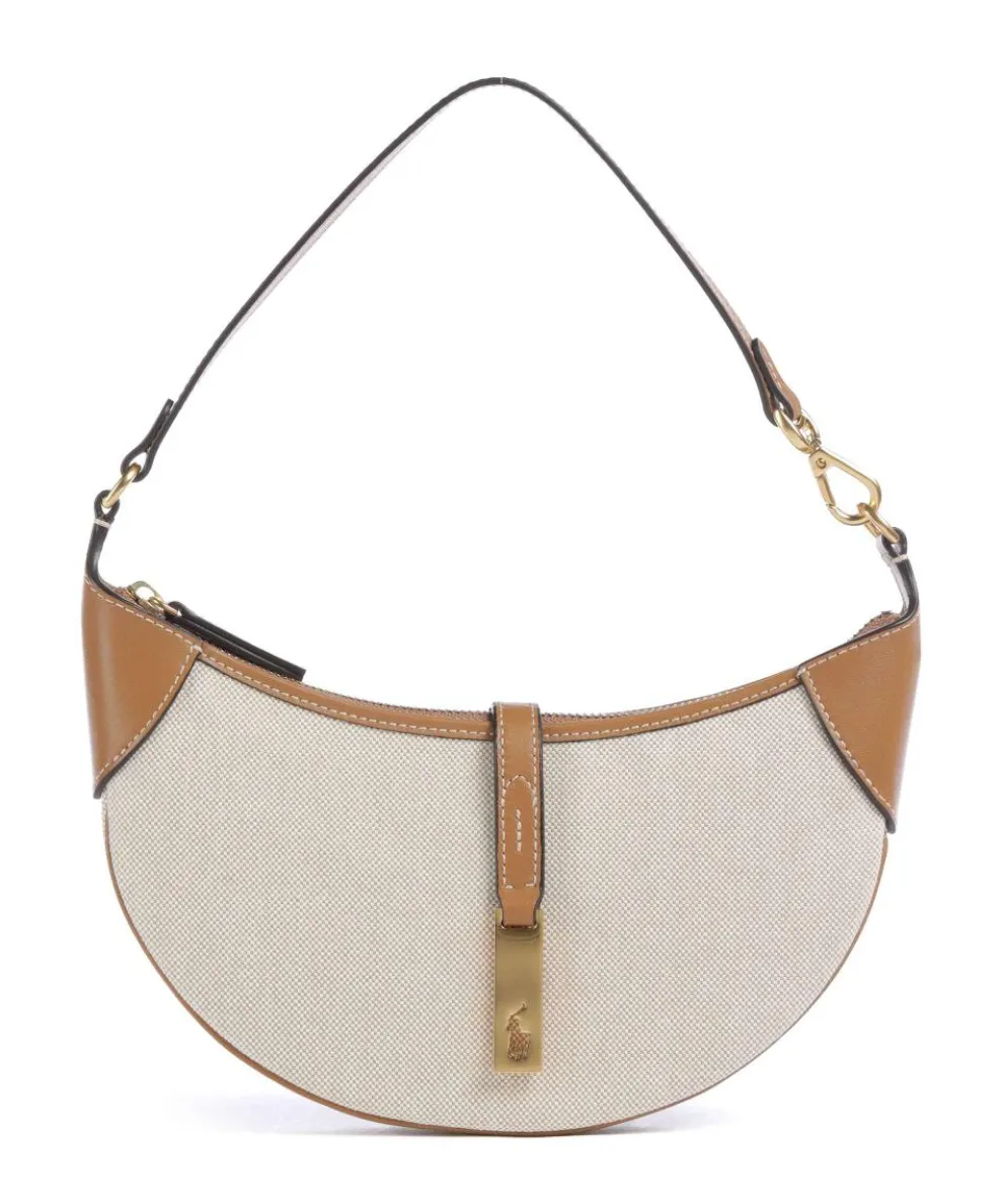 ID Collection Small Schultertasche Baumwolle beige/braun